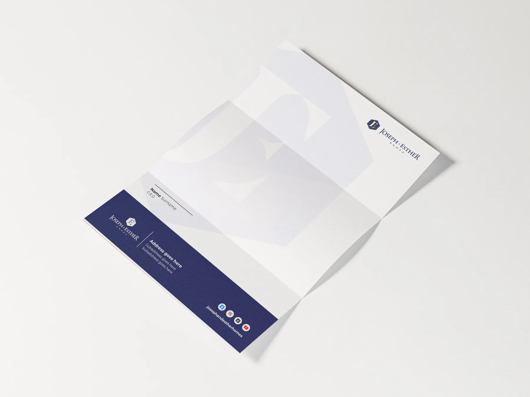 J&E Homes letterhead