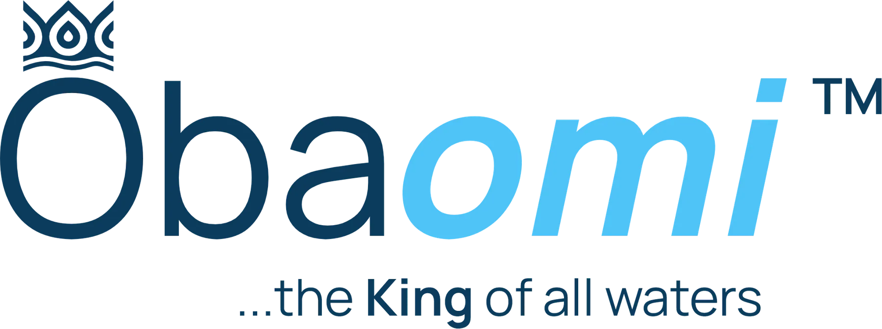 Obaomi logo deep blue variant